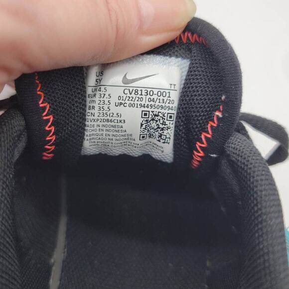 Nike Air Max Exosense SE GS 'Worldwide Pack Size 5Y Women's Size 6.5 Black Red - Picture 9 of 10